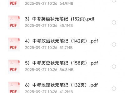 花了199，在一个老师朋友那里买的初中九科学霸笔记（无水印）